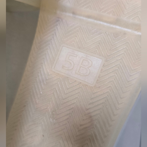 Tory Burch Women's Size 5B Ivory Logo Bubble Jelly Slide Sandal Shoes. - Picture 6 of 15